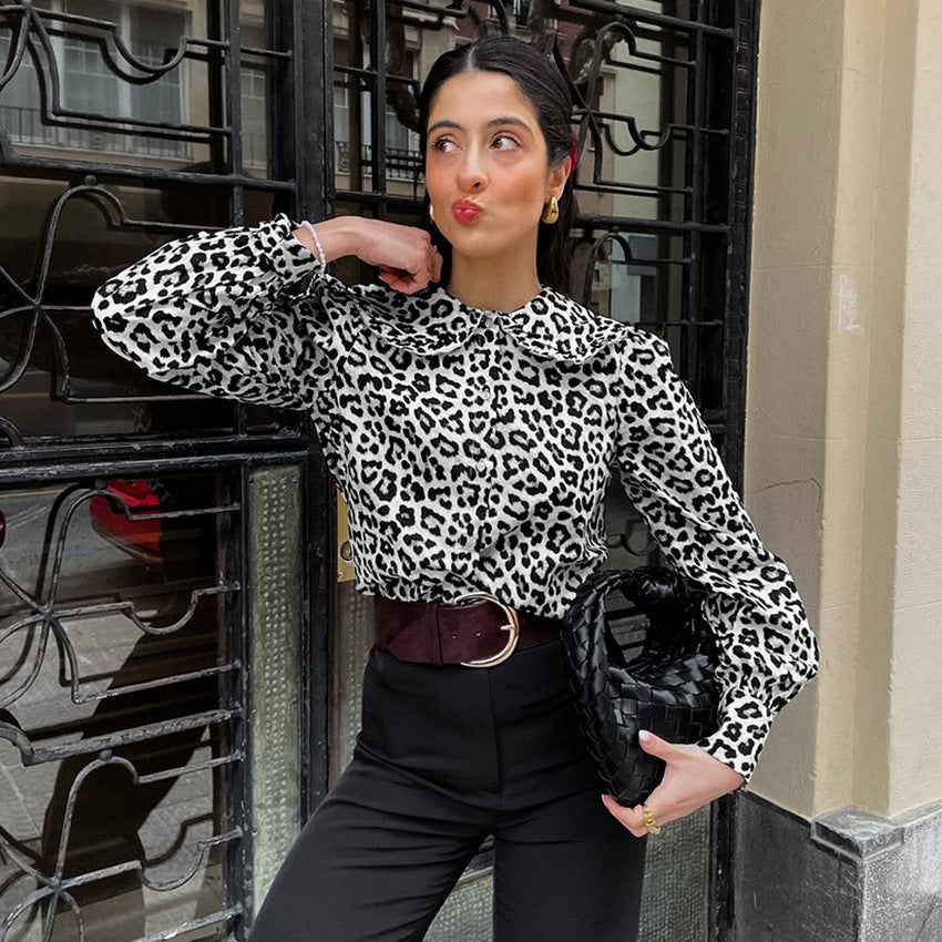 Untamed Elegance Leopard Print Top