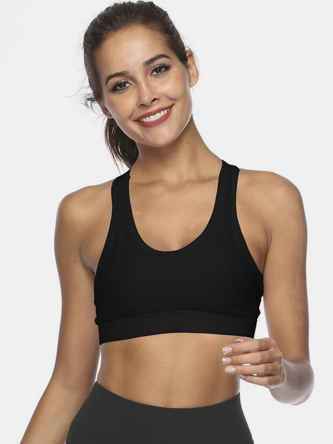 Versatile Active Tank w/ Cutout Scoop Packet Neck