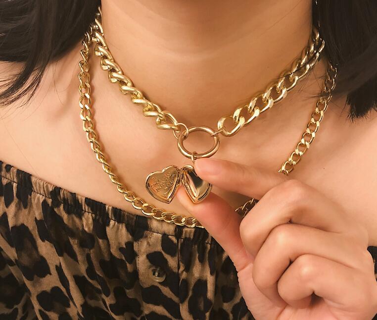 Keepsake Heart Choker Locket and Layered Necklace