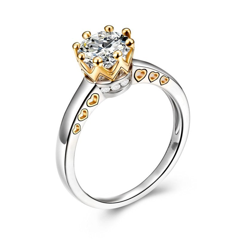 Cubic Zircon Heart Shape Ring