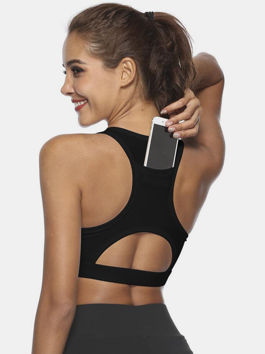 Versatile Active Tank w/ Cutout Scoop Packet Neck