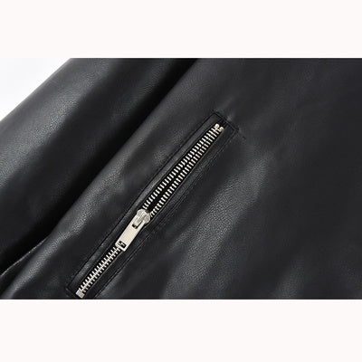 Ultimate Sophistication Loose Leather Jacket