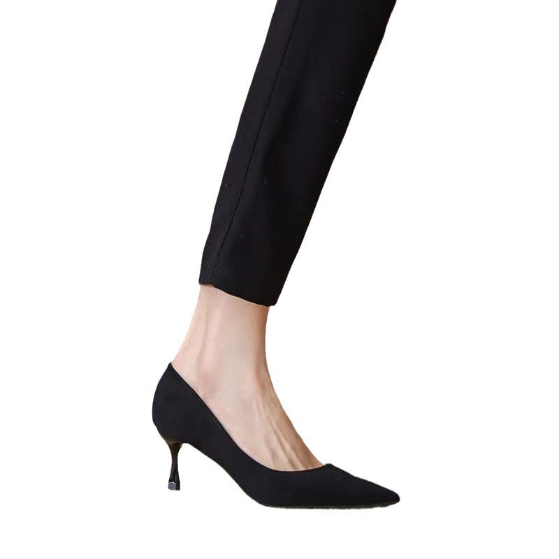 Office Lady Black High Heels Pumps