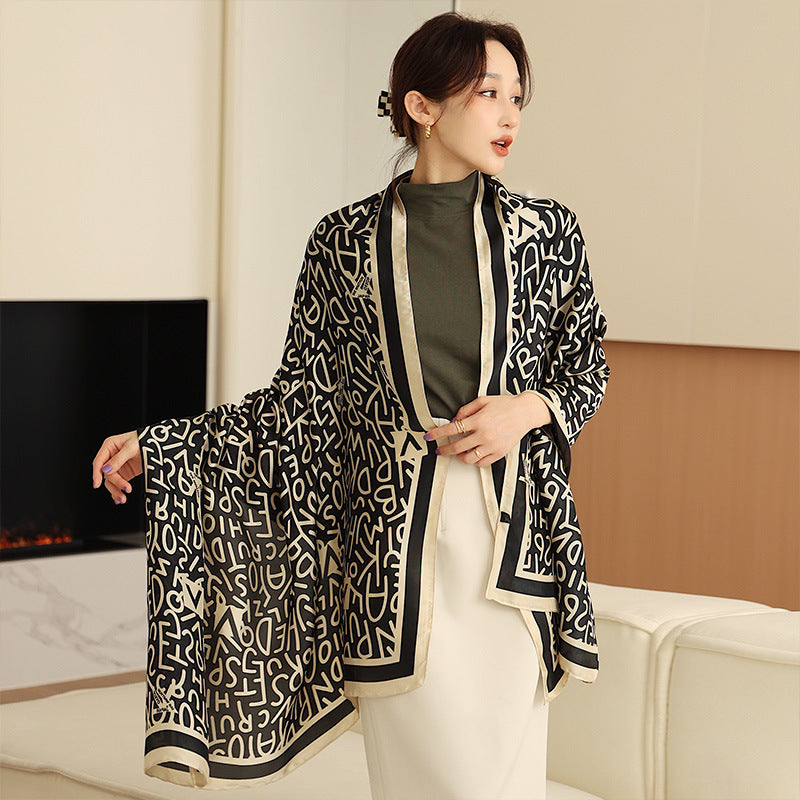 Royal Rich Printed Silk Scarf