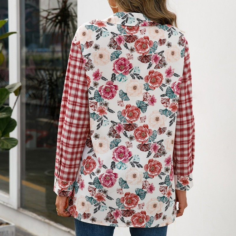 Floral Plaid Shirt