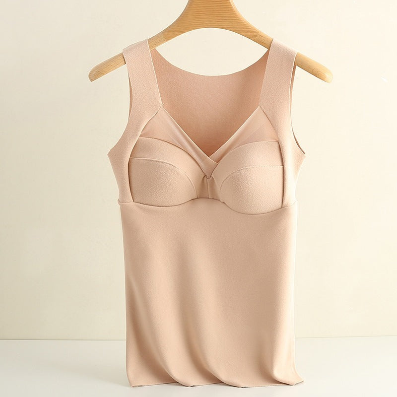 Thermal  Tank Top  w/ Built-In Wearless Bra- Dralon Fabric