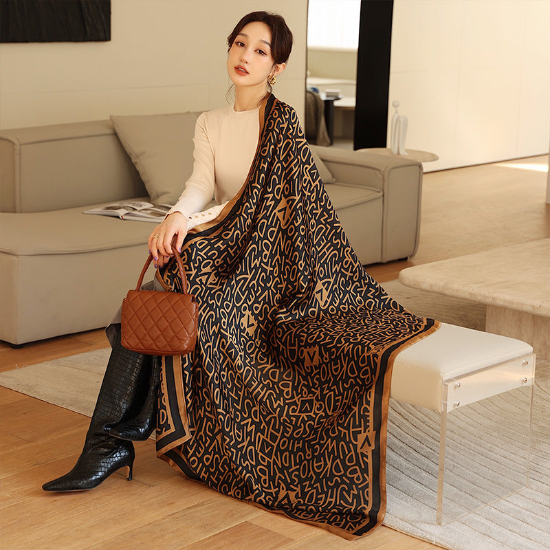 Royal Rich Printed Silk Scarf