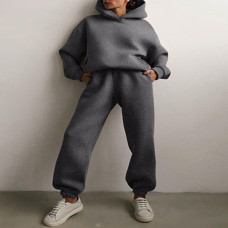 EasyGo Hoodie Drawstring Trouser Two-Piece