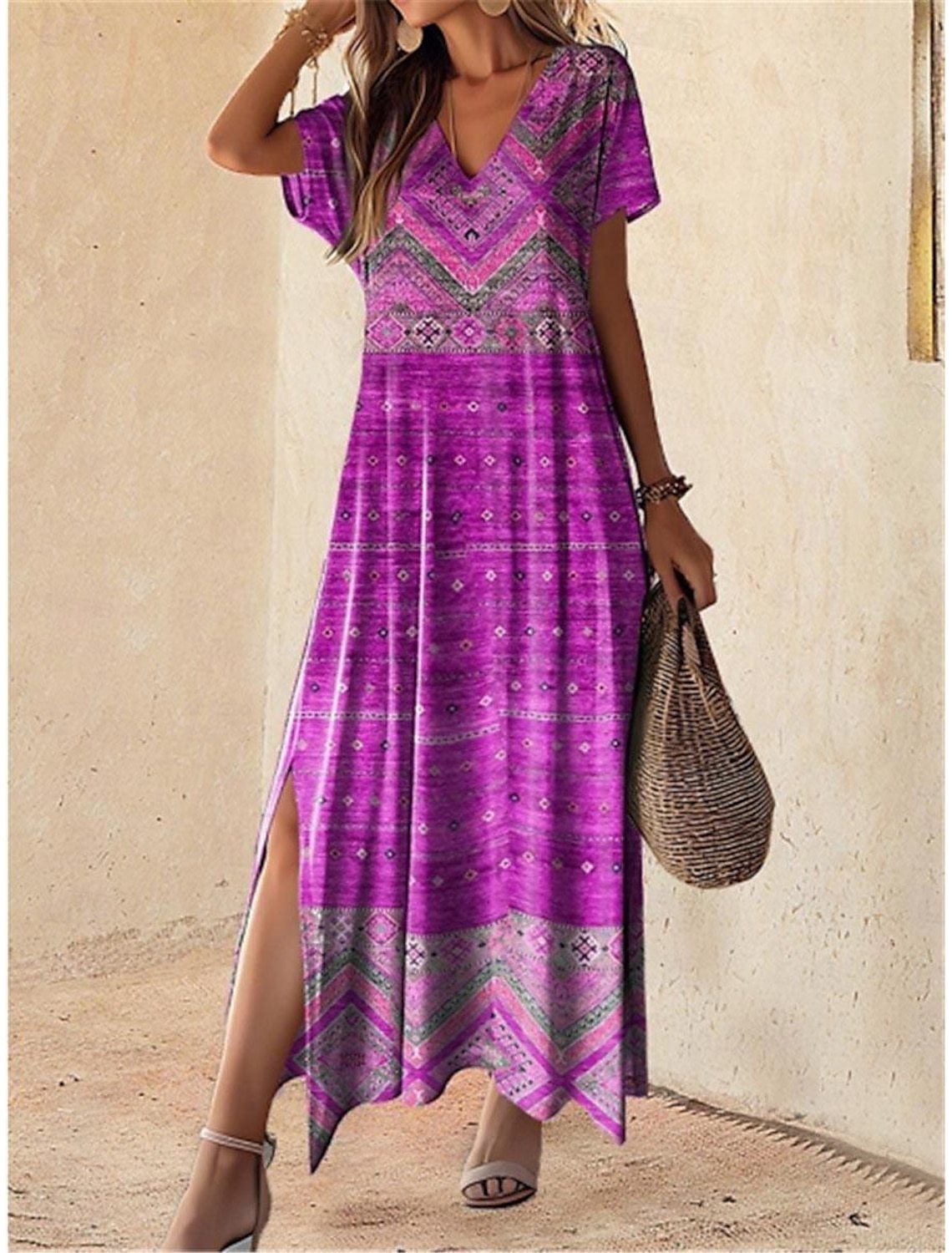 Modern Artsy Print Dress