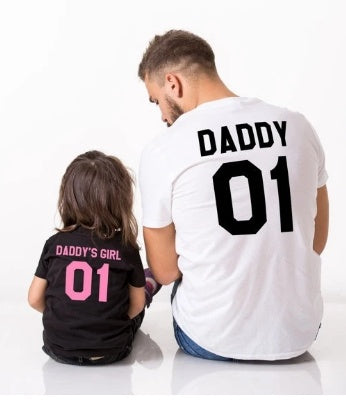 Daddy's Girl Family Matching T-Shirt Father Daughter Set