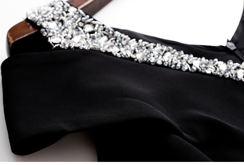 Glacial Queen Gown V-Neck Luxury Dress