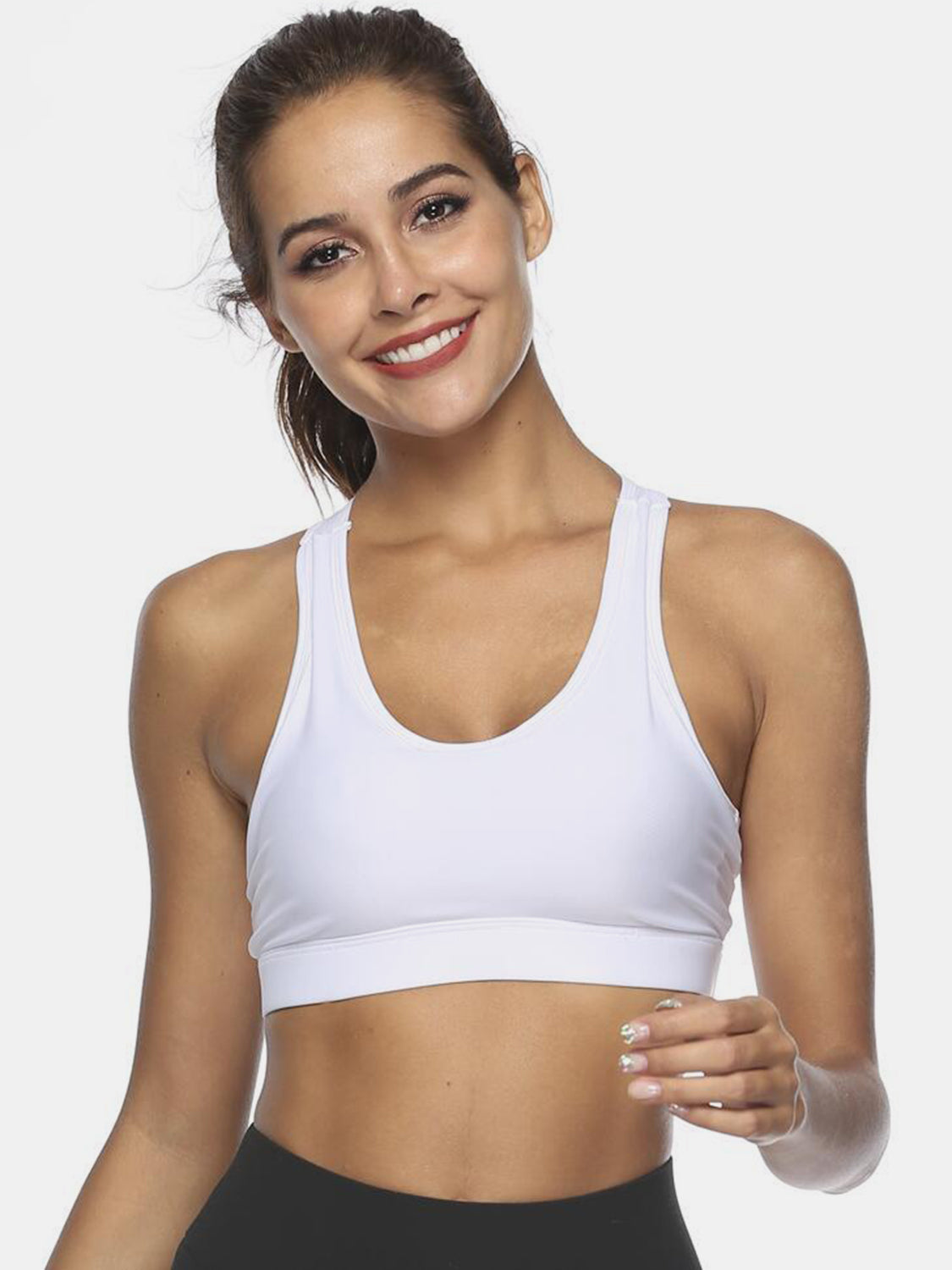 Versatile Active Tank w/ Cutout Scoop Packet Neck