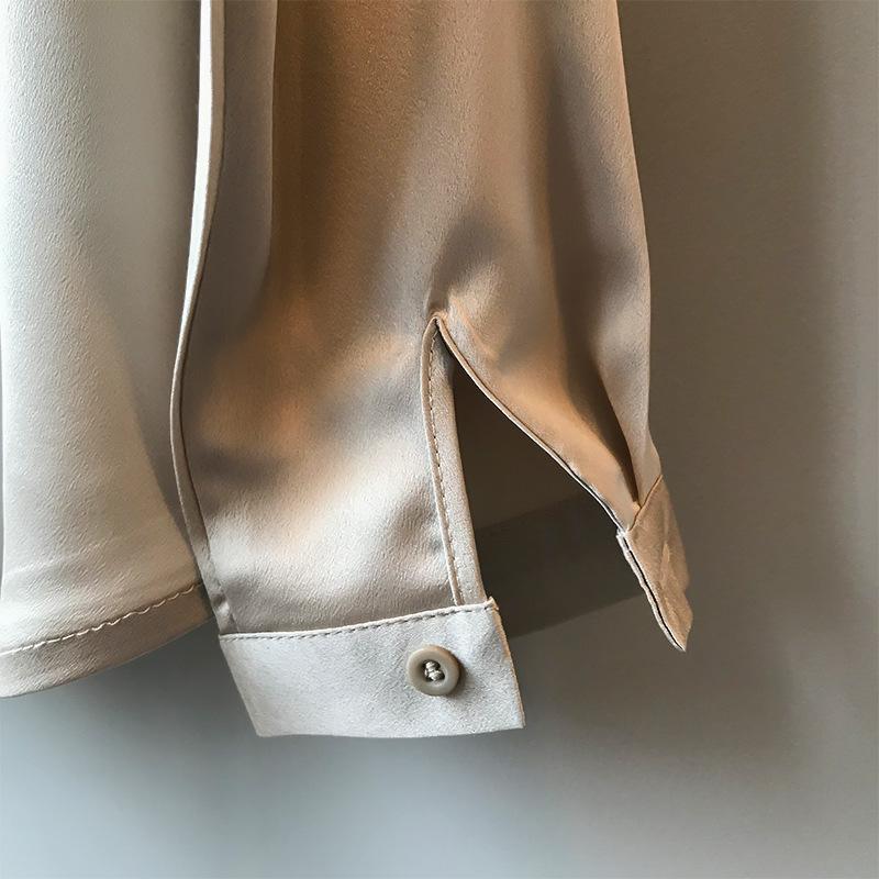 Luxe Charmeuse Silk Satin Shirt