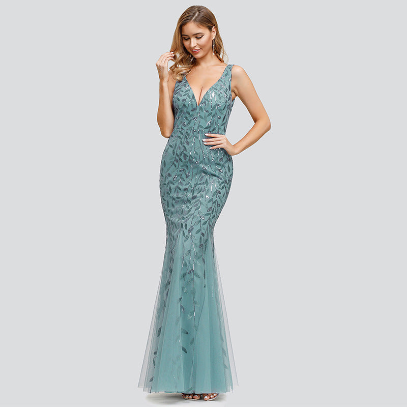 Party  Shine Sleeveless Sequined Merrmade Evening Dress