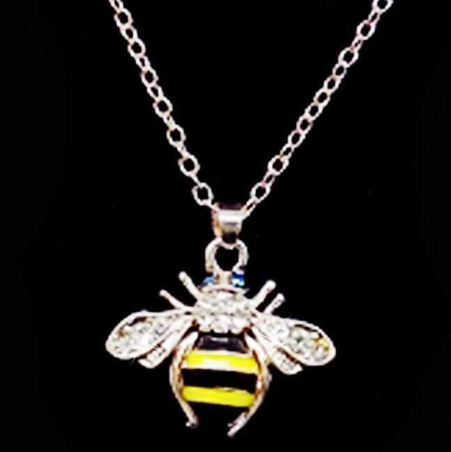 Bee Citrine Dripping Oil Necklace