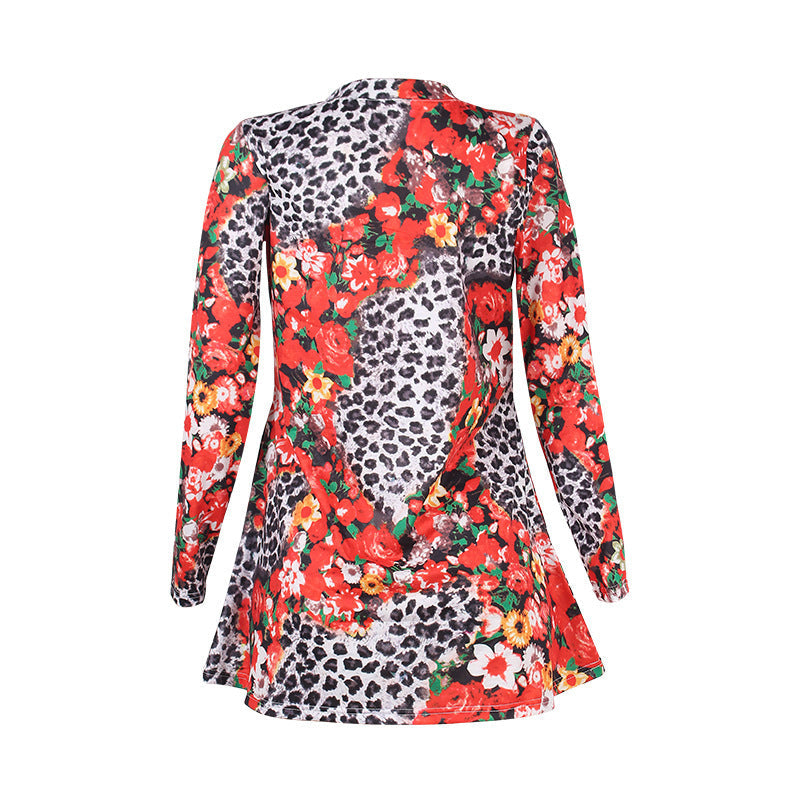 Garden Bliss Long Sleeve Mini Dress