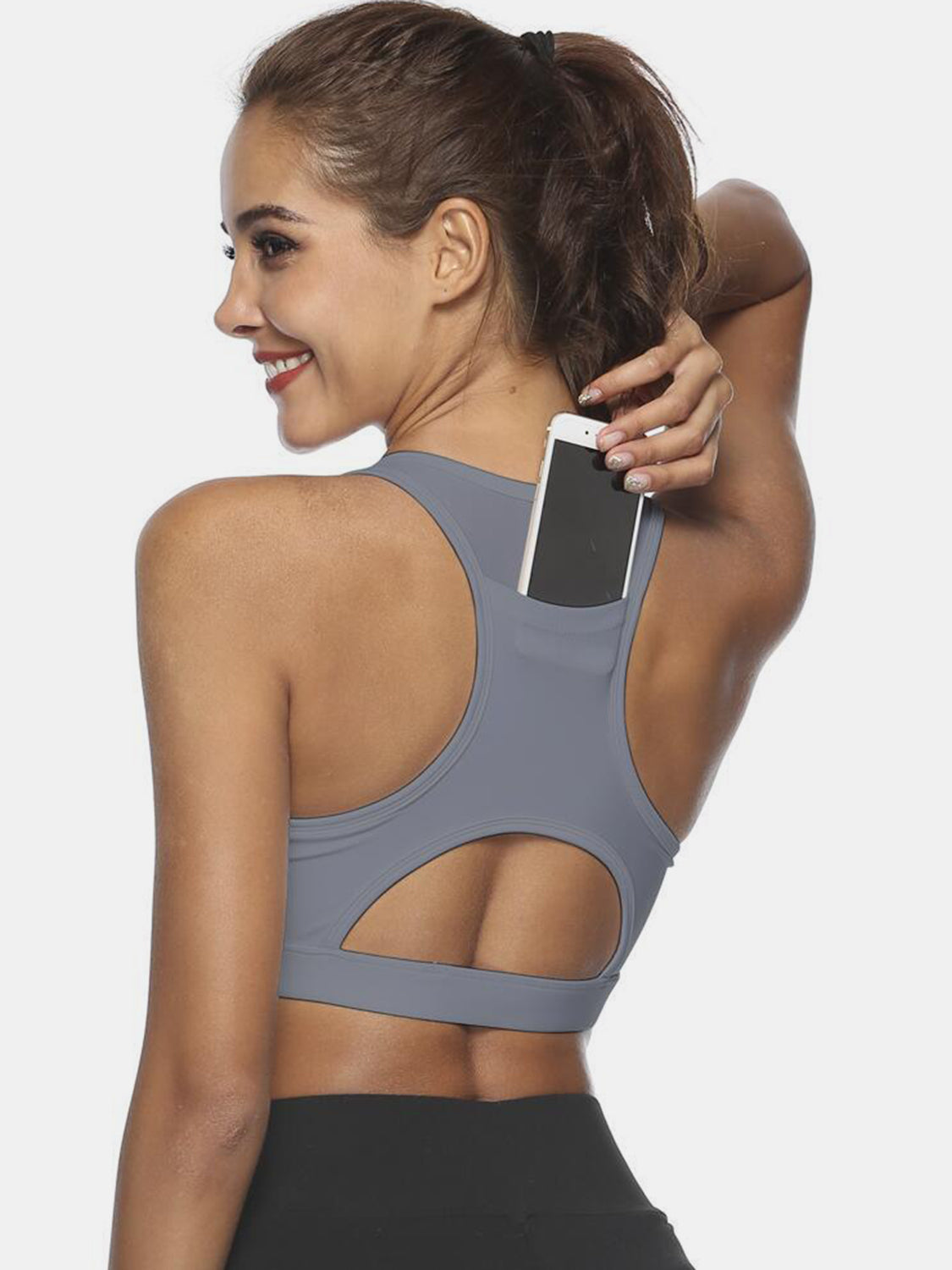 Versatile Active Tank w/ Cutout Scoop Packet Neck