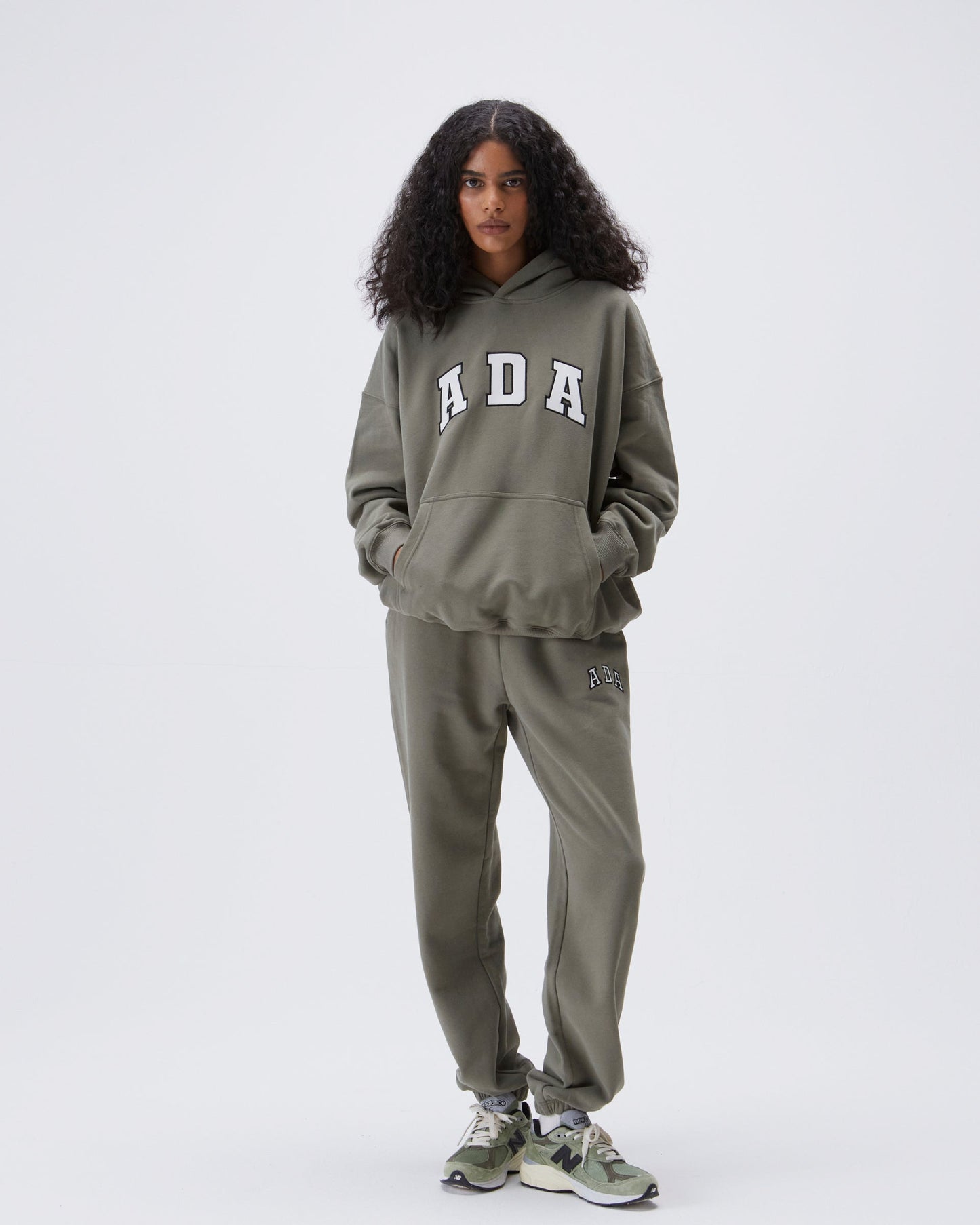 ADA Oversized Hoodie - Olive Green