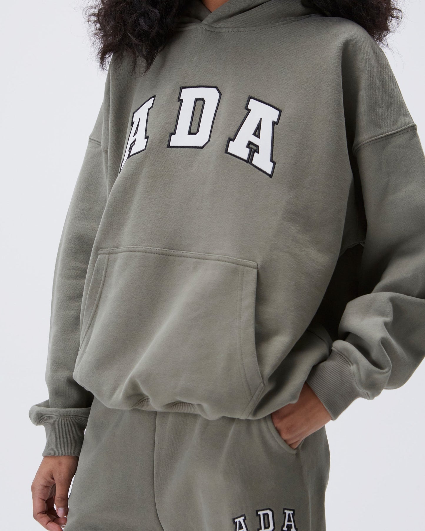 ADA Oversized Hoodie - Olive Green