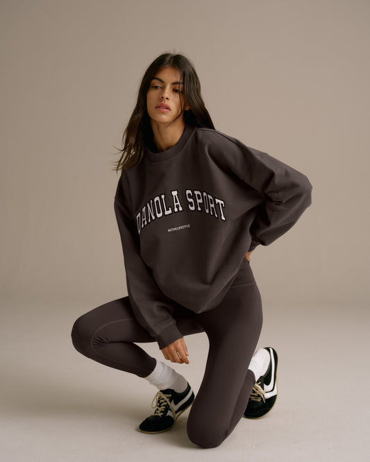 AS Oversized Sweatshirt - Coffee Bean