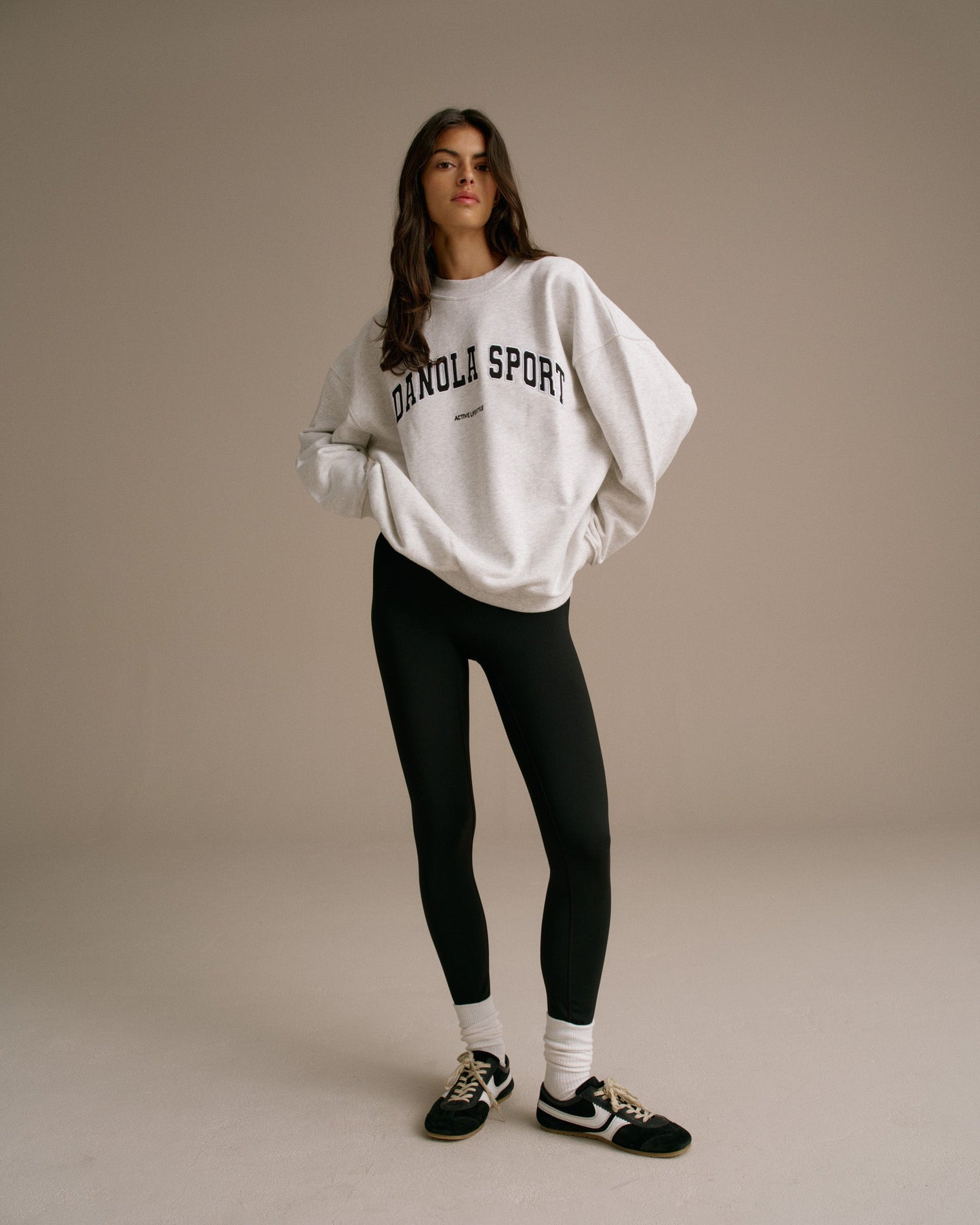 AS Oversized Sweatshirt - Light Grey Melange