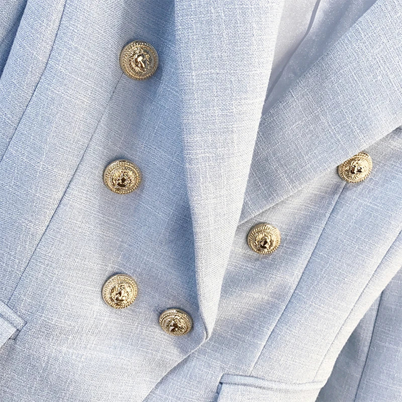 Power Move Double-Breasted Blazer