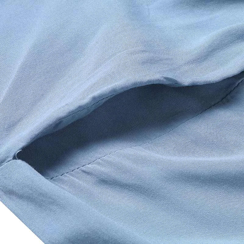 Summer  Oversize Asymmetrical  Baggy V Neck Maxi Dress with Pockets