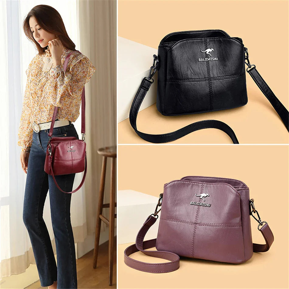 Designer Brand Eco-Leather Small Shoulder Bag
