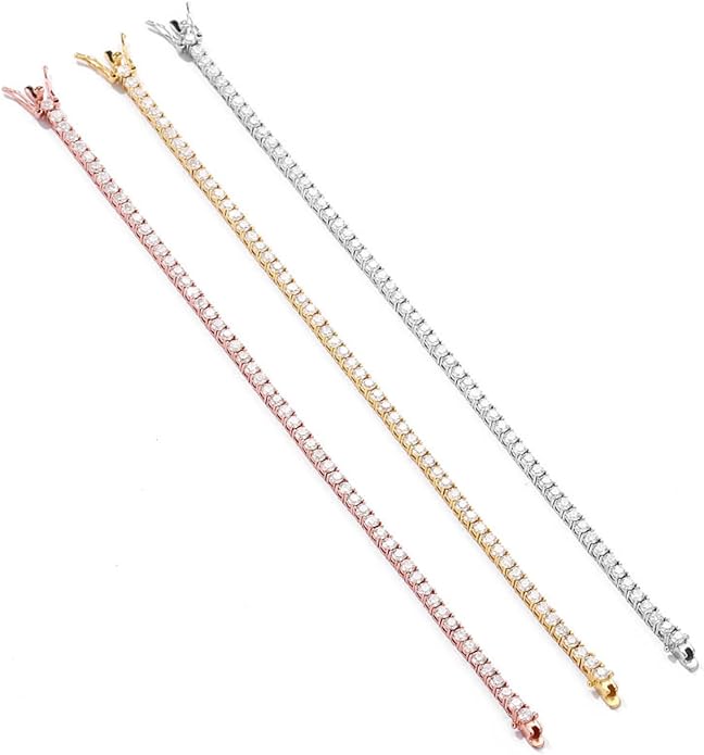 Exquisite Moissanite Diamond Tennis Bracelet.