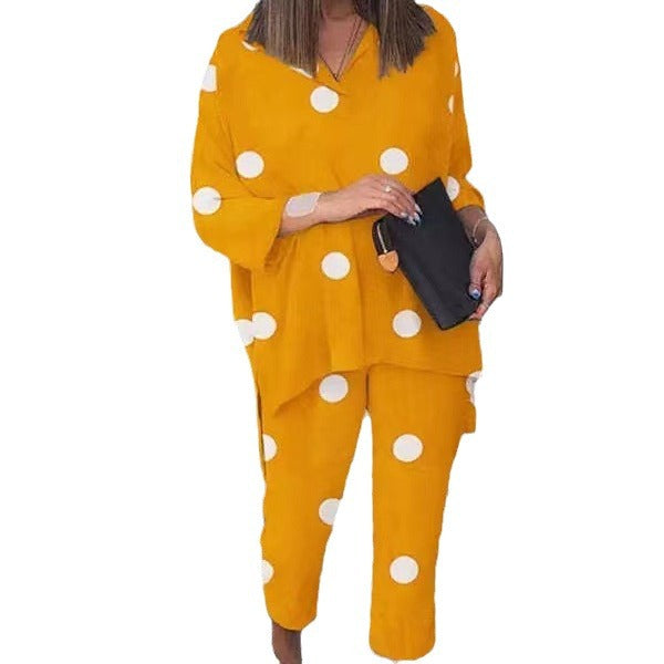 Cotton Linen Printed Loose Size 2 Piece Set