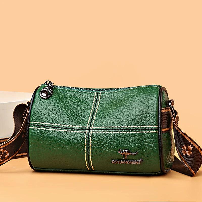 Stylish Genuine Leather Crossbody Shoulder Bag