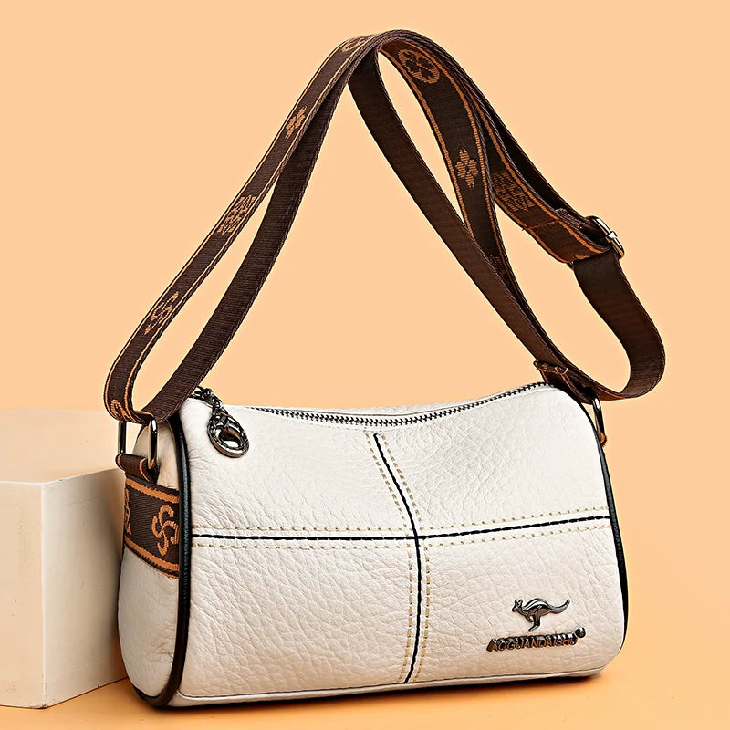Stylish Genuine Leather Crossbody Shoulder Bag