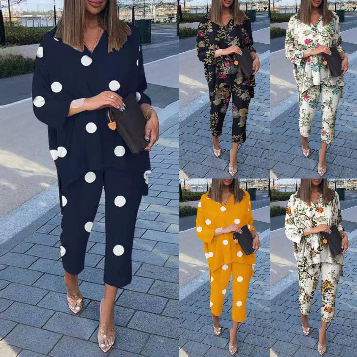 Cotton Linen Printed Loose Size 2 Piece Set