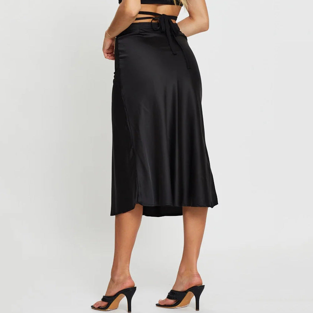 Forever Classy Keyhole Midi Skirt