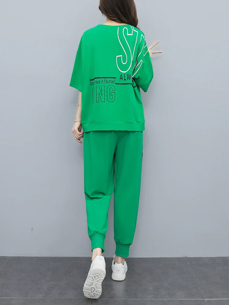 Summer Loose-Fit High-End 2 Piece Denim Set