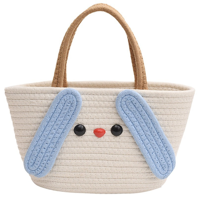 Cute Doggie Cartoon Knit Handbag