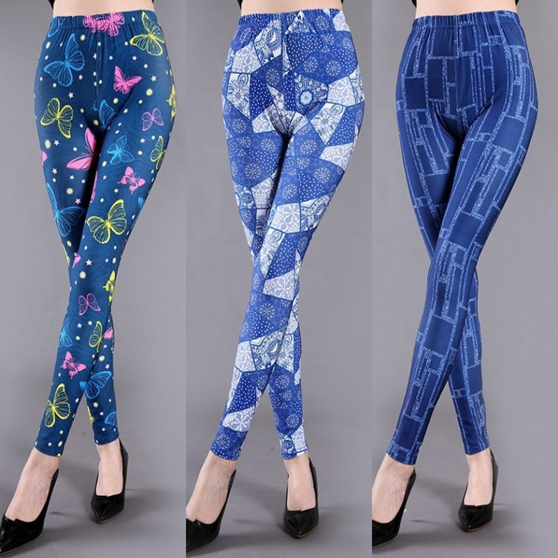 Leopard Luxe Milk Silk Printed Workout Leggings