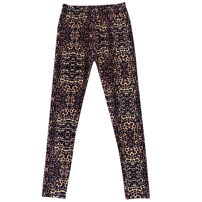 Leopard Luxe Milk Silk Printed Workout Leggings