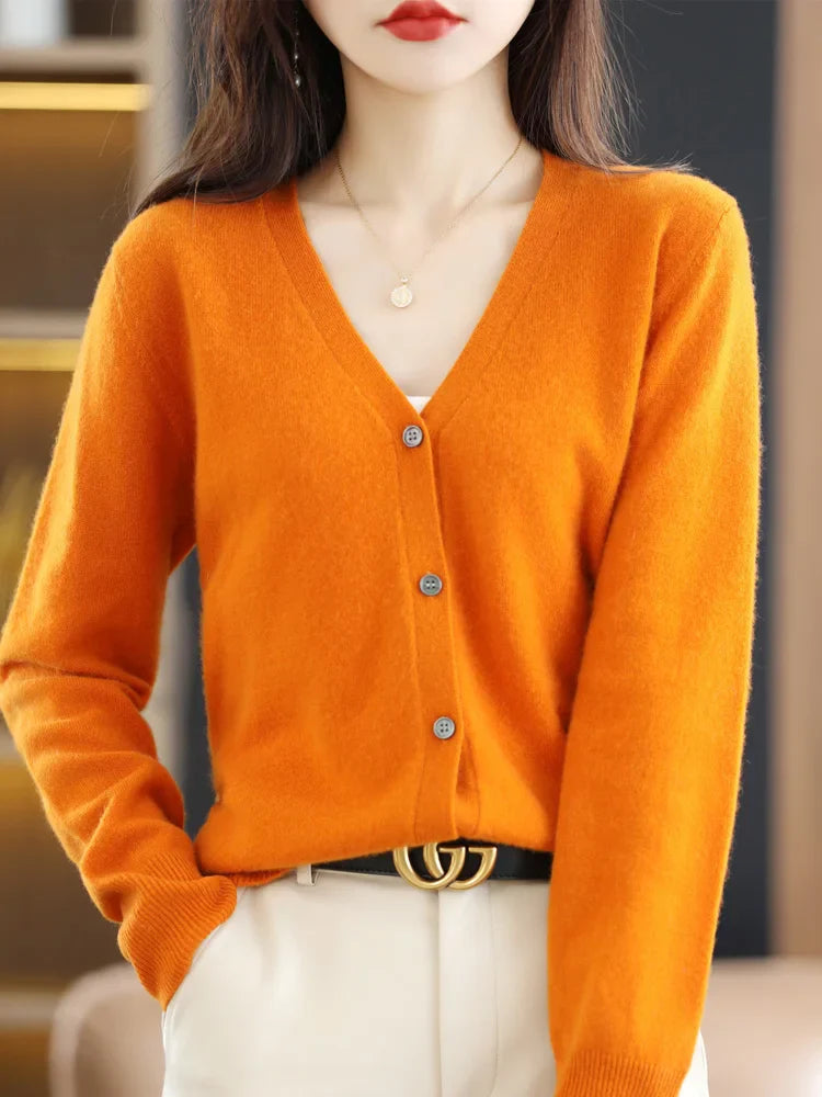 Baby Soft V-neck Slim Cardigan