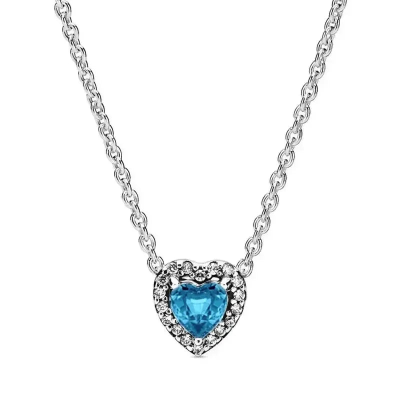 925 Sterling Silver Classic Heart-shaped Necklace