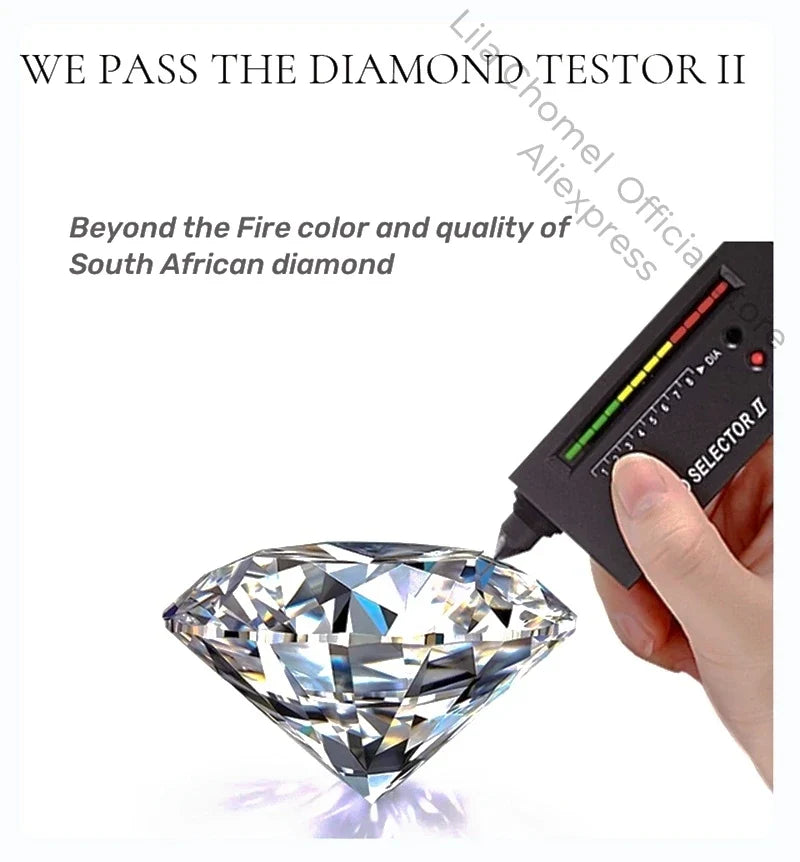 Designer 18K White Gold Flawless .5 CT Moissanite Diamond Rose Pronged Ring