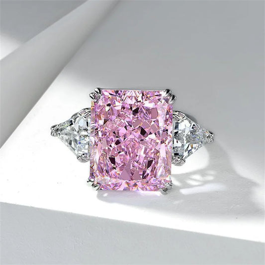 Large Square CZ Stone Ring