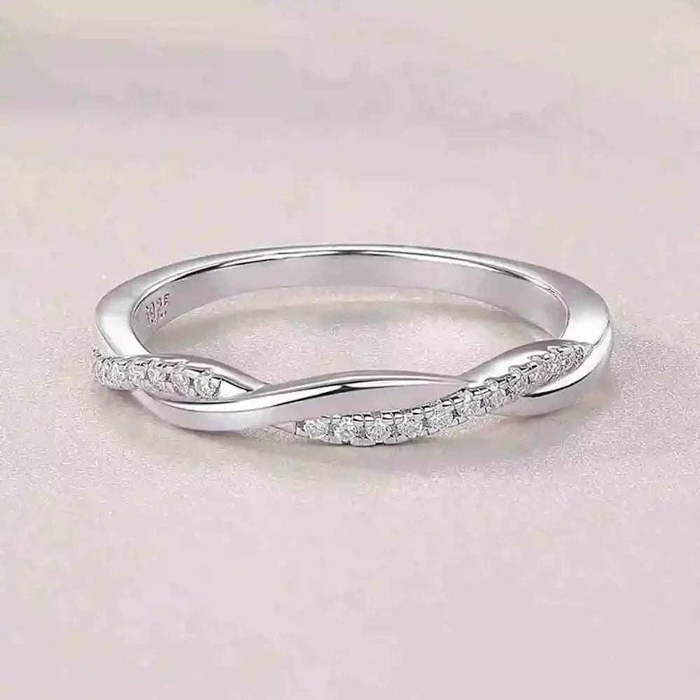 Marquise Cut Sterling Silver 2CT Flawless Moissanite Diamond Ring Set