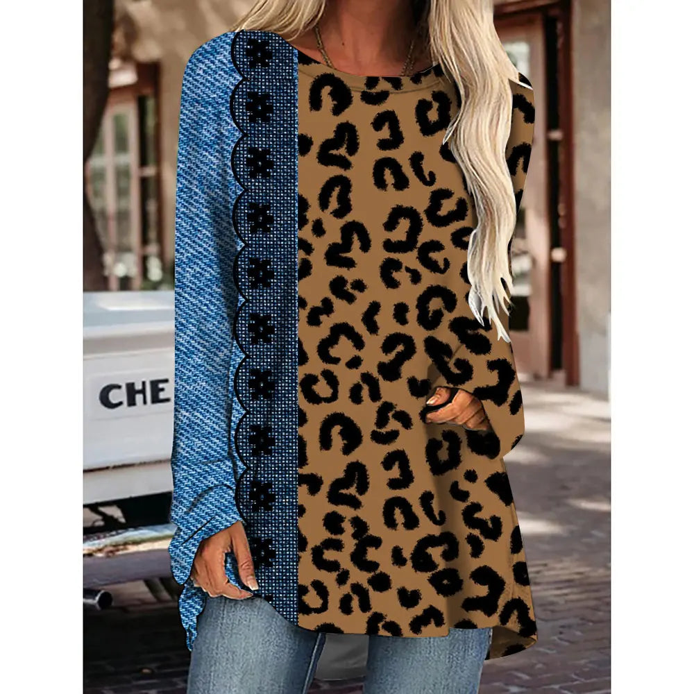 Sultry Chic Leopard Printed Top