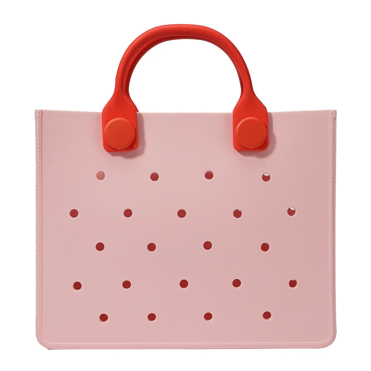 New! Charms Style Bogg Bag Hole Punched Lightweight Tote Bag - Variety of Colors - Mix and Match!