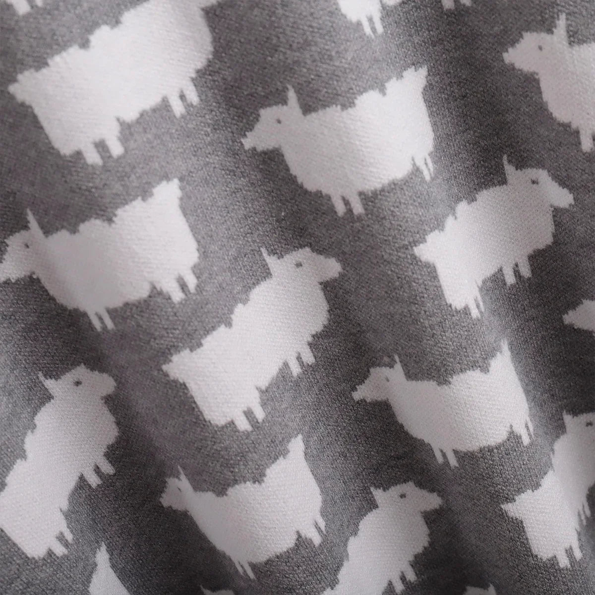 O-neck Alpaca Loose Casual Mid Length Printed Sweater