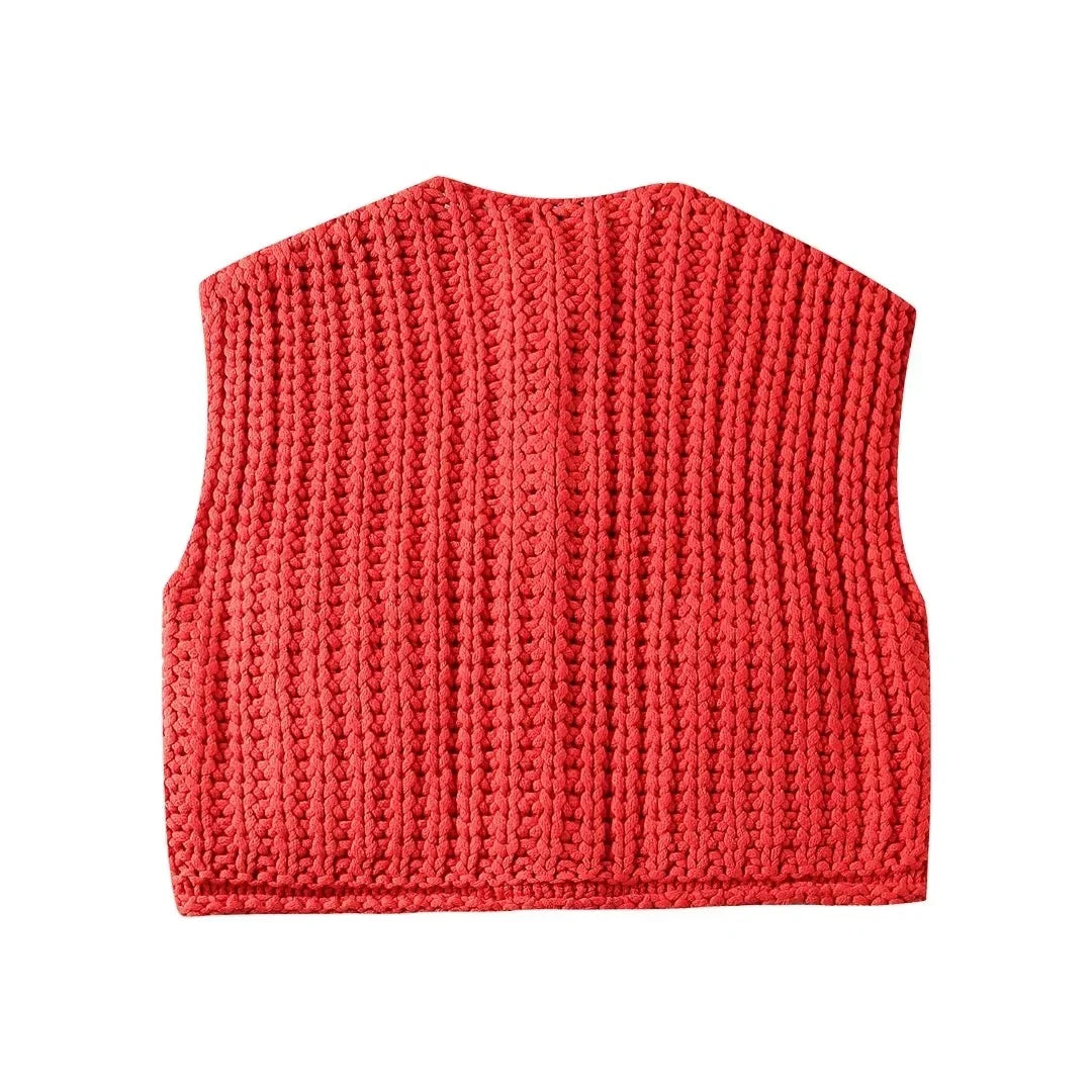 Knit Sweater  Sleeveless Vests