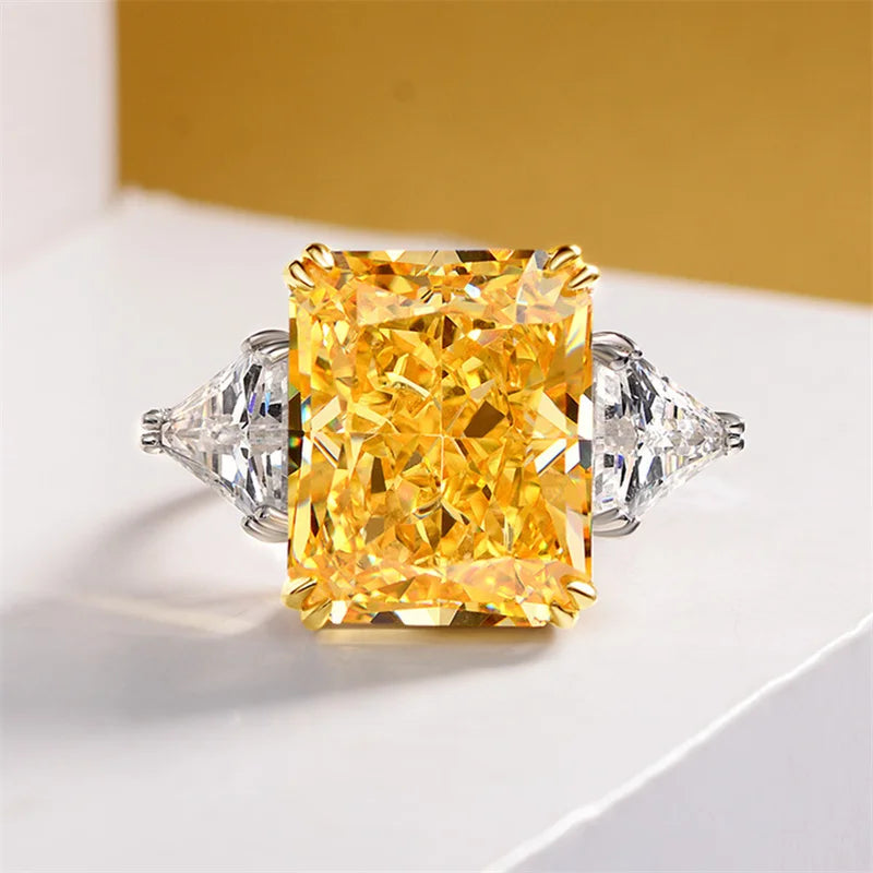 Large Square CZ Stone Ring