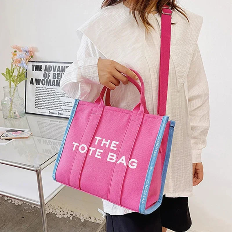 The Tote Bag, Trendy Canvas Handbag.