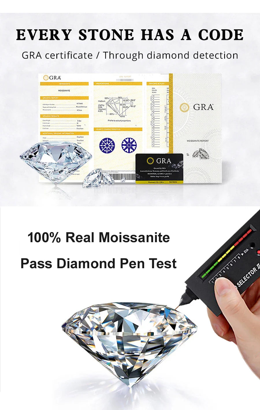 GRA Certified Moissanite Beating Heart Diamond Pendant, Necklace, Hoop Earrings Jewelry Set